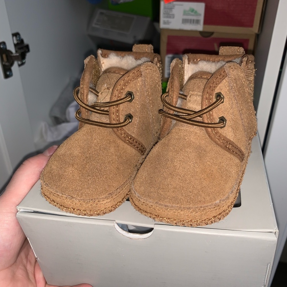Tan baby Ugg booties